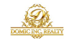 Domic Inc Realty gold logo